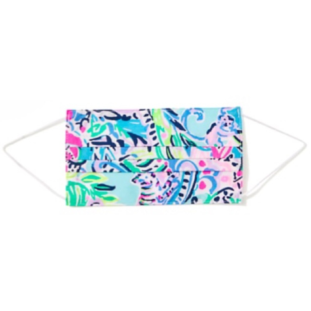 LILLY PULITZER Face Mask Over The Rainbow Pattern